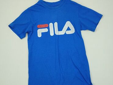 koszulka niebieska: Koszulka, Fila, 12 lat, 146-152 cm, stan - Dobry