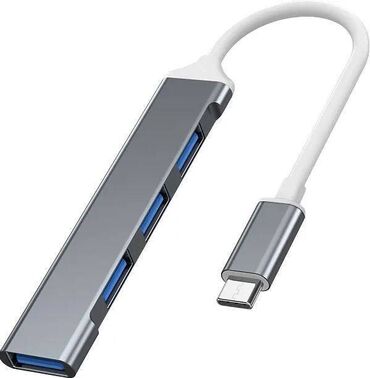 Kompüter və noutbuk aksesuarları: USB Hub Növ: 3.0 Port sayı: 4 Bağlantı: USB/Type C Material