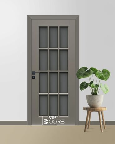 Otaq qapıları: Şüşəli interyer qapısı – VIP DOORS - Dizayn: Klasik Fransız üslubunda