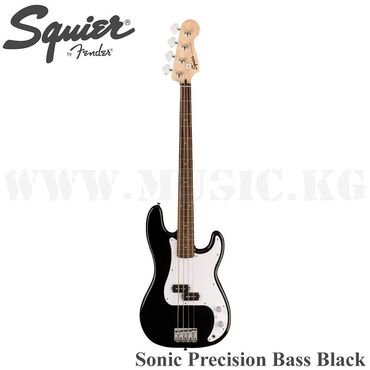 гитара кружок: Бас-гитара Squier Sonic Precision Bass, Laurel Fingerboard, White