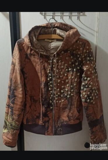 Dukserice: Ženska jakna sa kapuljačom – unikatni etno/boho stil. Unutra je — 1