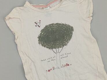 biała koszula dziewczęca 128: T-shirt, Lindex Kids, 4-5 years, 110-116 cm, condition - Good