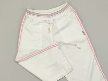białe spodnie dziecięce: Pozostałe spodnie dziecięce, 4-5 lat, 110, stan - Dobry