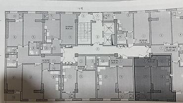 Продажа квартир: 1 комната, 45 м², Асанбай мкр Элитка, 2 этаж, ПСО (под самоотделку) — 2