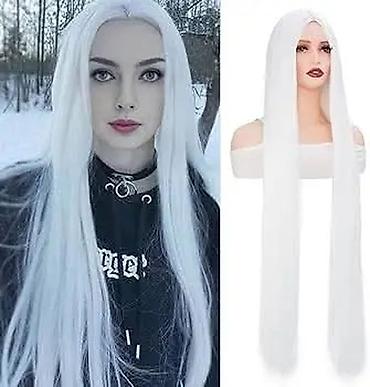 Perike i klipse: Duga ravna perika u boji pastelno roze Dužina 100cm. - Tip — 23