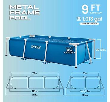 i̇ntex: İntex hovuz karkazlı Kod 165220 Qiymət 225 azn Qayıq Şişmə qayıq Su — 2