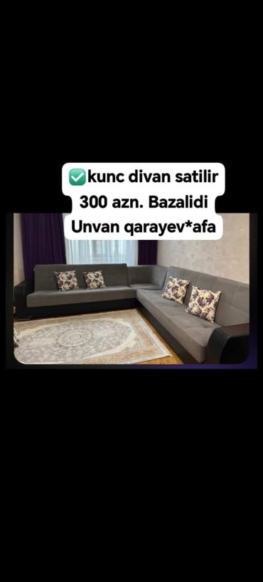 at fiqur: ✅kunc divan satilir 300 azn. Bazalidi Unvan qarayev*afa (yalnız vap