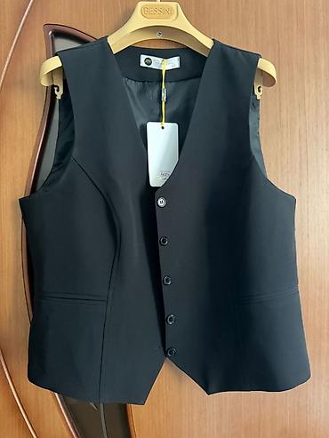 ust geyimləri: Qadinlar üçün Qara klassik jilet – ZR Fashion - Rəng: tam qara - — 3