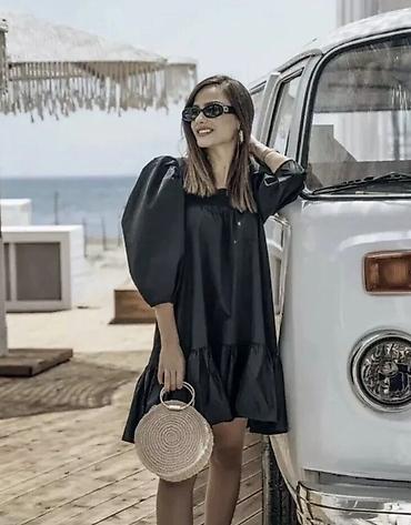pull and: Стильное, платье А-силуэта от H&M. Платье имеет свободный крой и — 7
