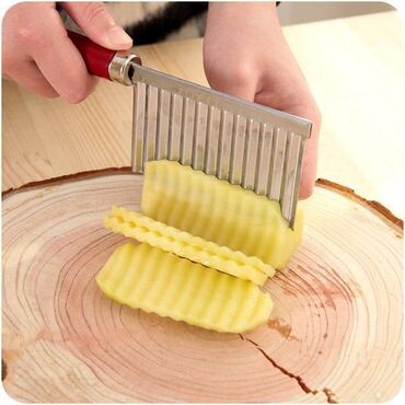 точилка для нож: Кухонный волнистый нож для овощей и фруктов. #нож#органайзер#плед