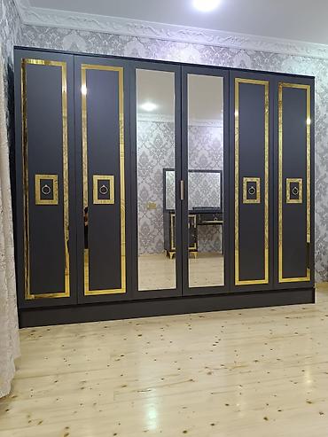 Yeni, 6 qapı, Güzgülü, Açılan, Düz dolab
