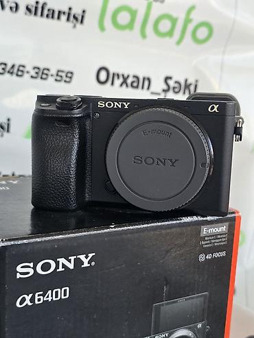mini dv kamera: Sony Alpha a6400 Gəlmədir Azərbaycanda istifadə olunmayıb. Video və — 4