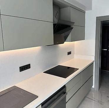 silver kitchen: Кухонный гарнитур, Новый, цвет - Серый — 5