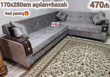 ucuz kunc divan: Künc divan, Qonaq otağı üçün, Bazalı, Açılan, Kitab — 1