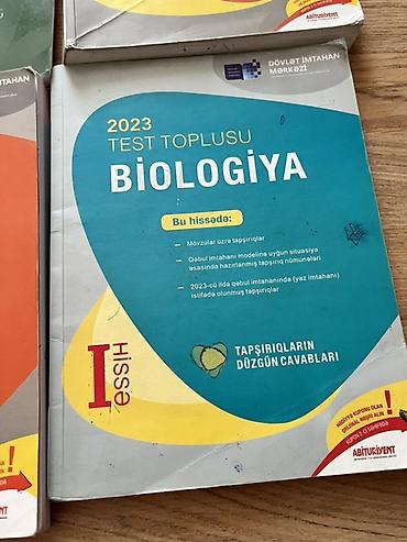 Məhsul: Abituriyentlər üçün Kimya və Biologiya test vəsaitləri paketi at lalafo.az — 5 Məhsul: Abituriyentlər üçün Kimya və Biologiya test vəsaitləri paketi — 5