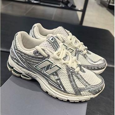 спартивная обувь: Мужские кроссовки, 41.5, New Balance, Новый, цвет - Серебристый, Самовывоз — 1