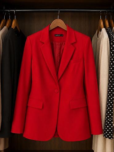 Üst geyimi: Qadın Blazer Ceketlər – Canlı Rənglərdə Klassik Kəsim - Modellər: tək — 1