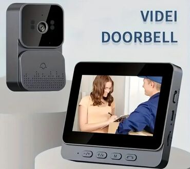 cabel: Video qapı zəngi və daxili ekran dəsti Xüsusiyyətlər: - 2 hissə