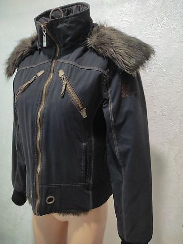 Пуховики и зимние куртки: Пуховик, Короткая модель, С мехом, XL — 3