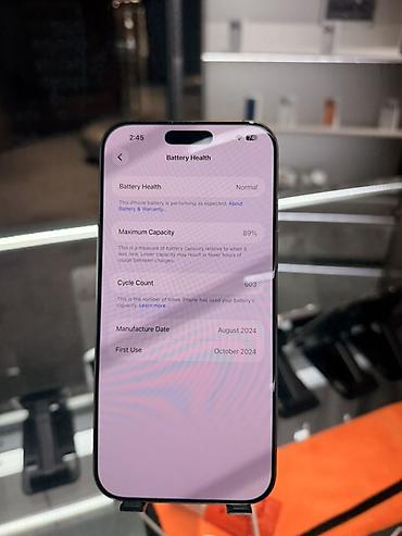 a 73: IPhone 16 pro max 89 battery health Without box Good condition — 3