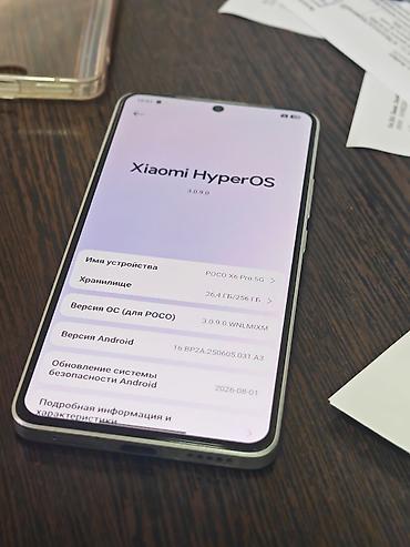 xbox wireless: Poco X6 Pro 5G, Б/у, 256 ГБ, цвет - Серебристый, 2 SIM — 2