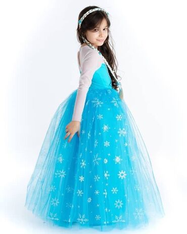 платья эльза: Детское платье, цвет - Синий, Новый