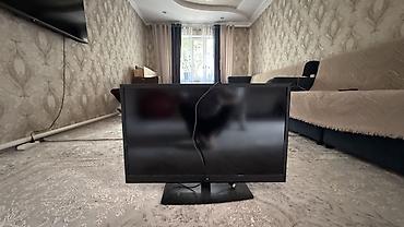 телевизор монитор 2 в 1: Телевизор LED, диагональ примерно 24–27". Черный корпус, настольная — 2