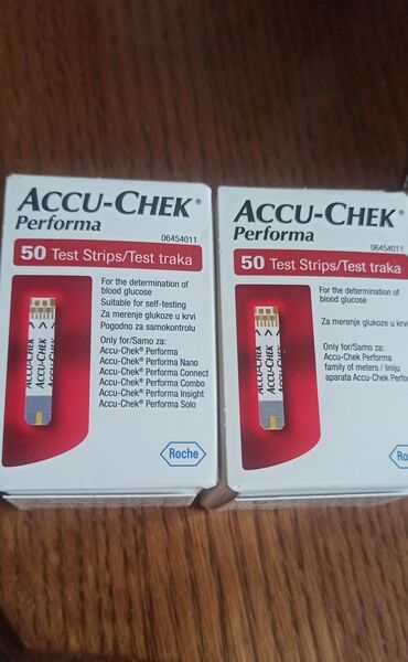 od krzneni prsluci: Prodajem ACCU-CHEK trakice, dve kutije od po 50 komada. Cena za jednu