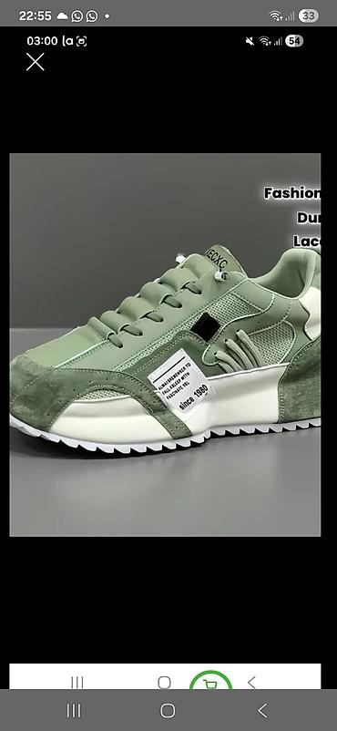 rezin bot: Unisex idman ayaqqabısı – 43 raz - Rəng: açıq yaşıl (mint) — 1
