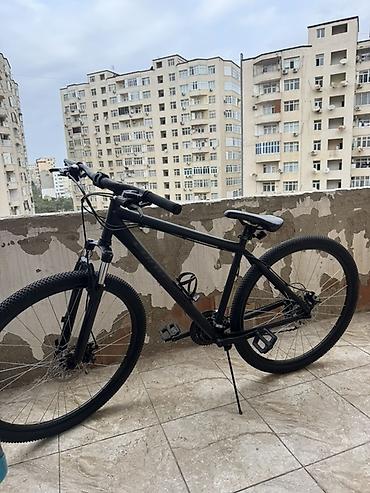 Городские велосипеды: Şəhər və yüngül off-road üçün universal velosiped - Rəng: mat qara - — 5