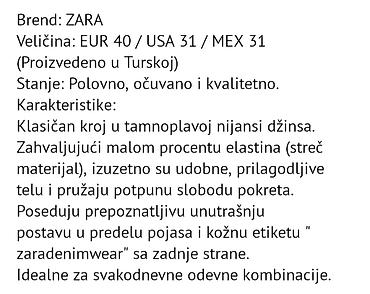 kožna jakna s: ZARA muške farmerke - Veličina: EUR 40 / USA 31 / MEX 31 - Poreklo — 3