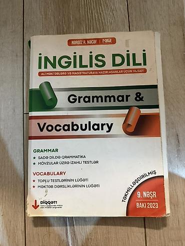 Kitablar və jurnallar: Məhsul: İngilis dili üzrə dərs vəsaiti – “Grammar & Vocabulary” — 1