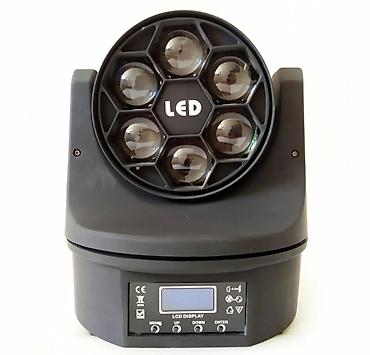 rush wave: 6*15W Led Beam Moving Head Light RGBW Mini(Пчела) -Напряжение: ? — 4