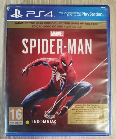 купить диски сони плейстейшен 4: Spider man 2018 game of the year edition. диск в идеальном состоянии