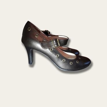 туфли женские невысокий каблук: Туфли 37.5, цвет - Коричневый