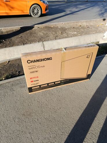 джунхай телевизор: Смарт тв, Вебос Хаб, 4к фул эжд пульт мышка навороченный телик короче