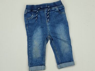 Jeansy: Spodnie jeansowe, Tu, 6-9 m, 68-74 cm, stan - Dobry