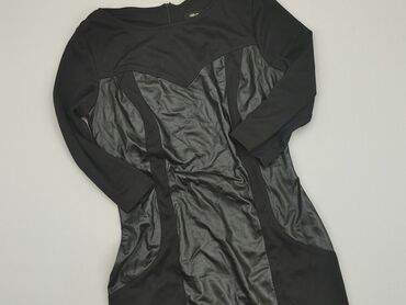 czarne sukienki wieczorowe długie: Dress, L (EU 40), condition - Good