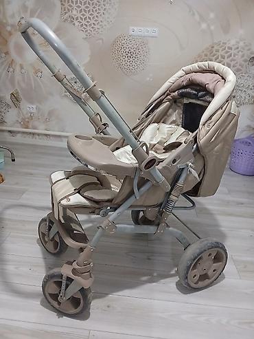 мир колясок: Прогулочная коляска World Baby, цвет бежевый - Мягкое глубокое — 2