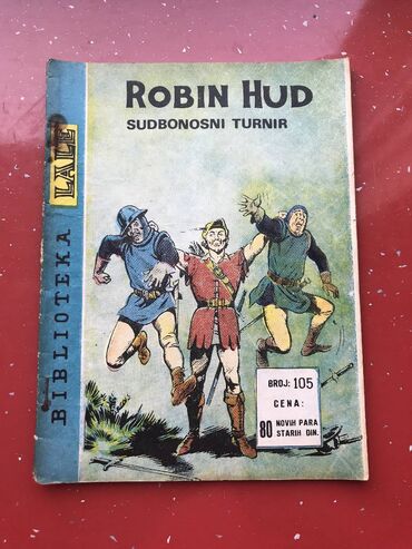 komplet knjiga za prvi razred cena: Biblioteka Lale 105 - Robin Hud - Sudbonosni turnir