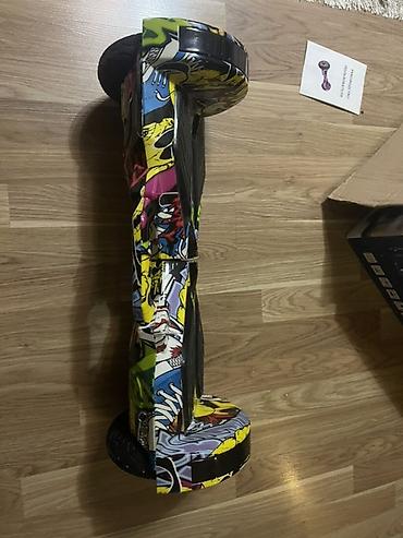 elekt: Rəngarəng qrafiti dizaynlı hoverboard (giroskuter) - Təkər ölçüsü — 5