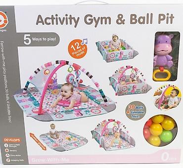 Игровые манежи: Развивающий коврик с аркой и сухим бассейном Activity Gym & Ball — 1