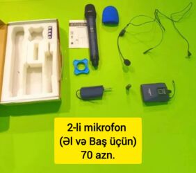 Mikrofonlar: Yeni Simsiz (Bluetooth) Mikrofon Ünvandan götürmə — 18