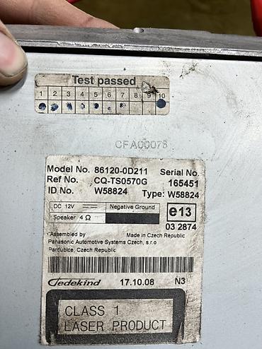 значек тойота: Штатная магнитола для Toyota Yaris (Panasonic Automotive Systems) — — 3