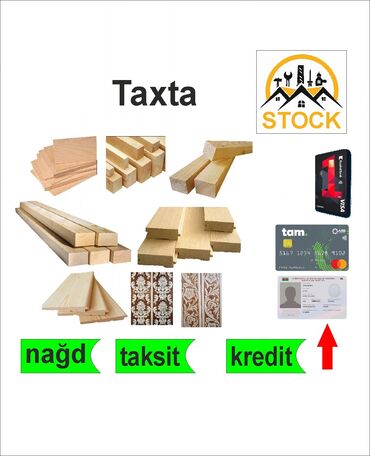 absivka taxta: Reykalar, taxtalar, uzunluğu - 4 m, Ödənişli çatdırılma, Kredit var