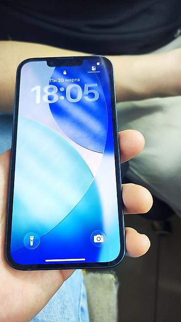 Apple iPhone: IPhone 14, Б/у, 128 ГБ, Синий, Чехол, 89 % — 2