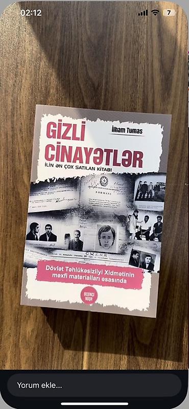 şantaj kitab pdf indir: Məhsul: Kitab – “Gizli Cinayətlər” (İlham Tumas) Xüsusiyyətlər: - — 1