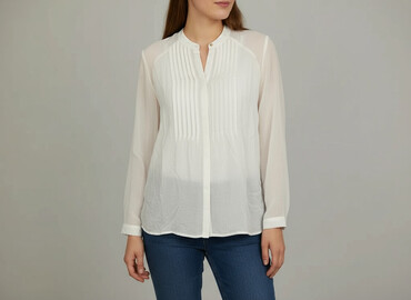 chabrowa bluzki plus size: Oodji, Koszula damska, rozmiar 2XL