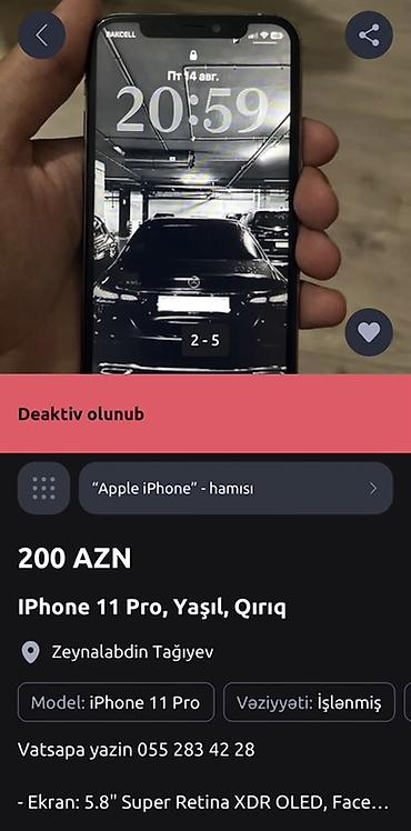 2 el iphone: IPhone 11 Pro, Yaşıl — 1