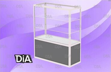 Витрины: Прилавок из профиля и стекла, Акция, с порогом, для магазина